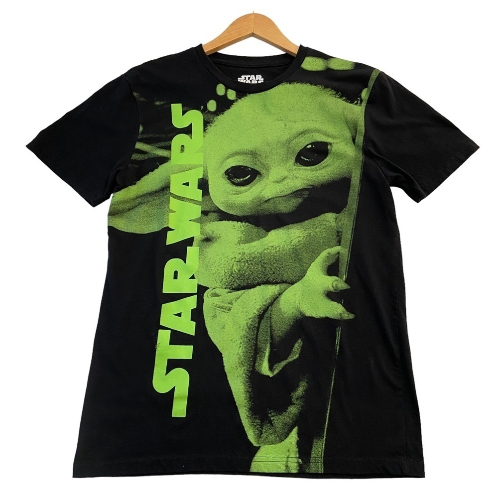 Star Wars Yoda Jedi tee black  green grafic short sleeve t-shirt 60% coton small